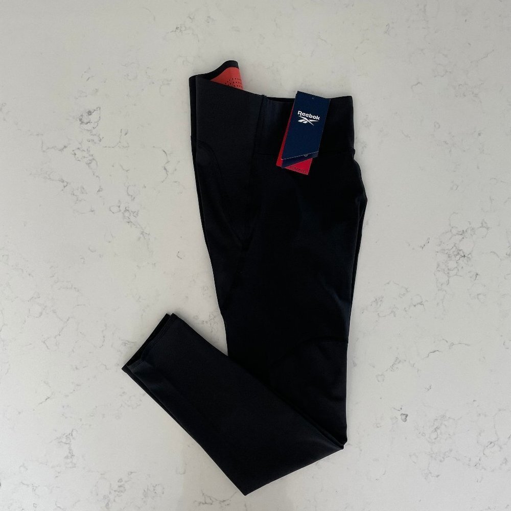 Reebok TS Puremove Activewear Speedwick Tights Hi Rise Leggings Black Sz S NWT